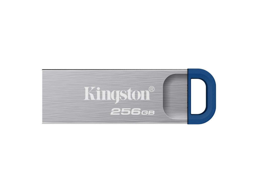 Kingston FD 256GB DTKN USB3.2 DataTraveler Kyson Stylish Capless Metal Case,220MB/s read